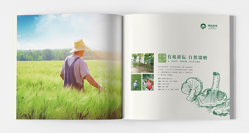 涌禾農場企業宣傳畫冊策劃設計-上海畫冊設計公司
