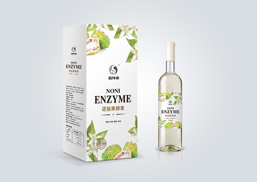 蜀陳香水果酵素禮盒紅酒裝包裝設計-上海保健品包裝設計公司