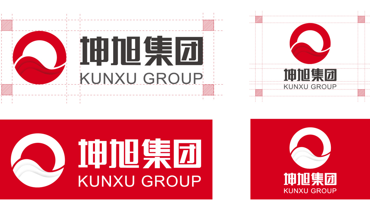 坤旭集團企業文化MI策劃建設與公司llogo設計vi設計，濃濃中國風