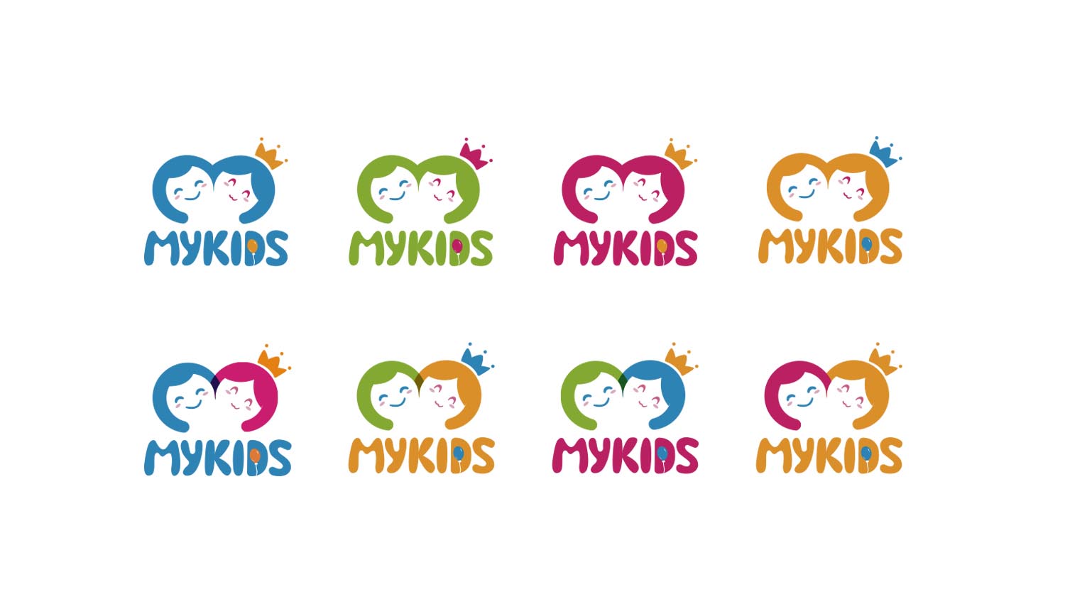 MYKIDS蒙奇思幼兒園品牌logo設計vi設計
